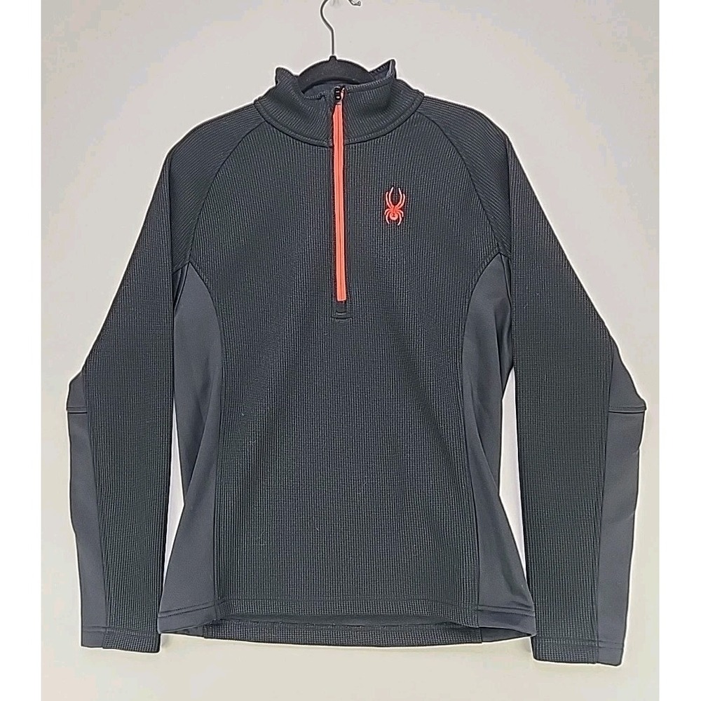 SPYDER Outbound Mens 1/2 Zip‎ Pullover Core Sweater Size Medium Black